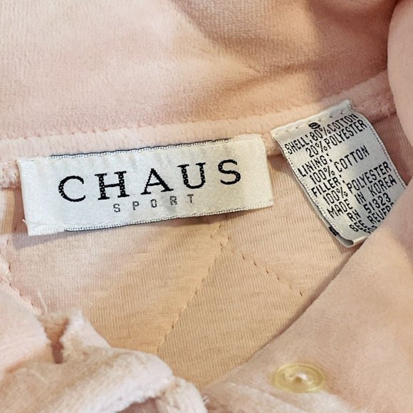 CHAUS Women’s Jacket Size Small Ice Pink Soft Thick Quilt Coat - Picture 7 of 14